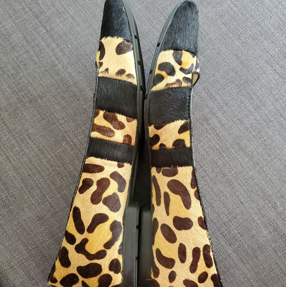 Calvin Klein Leopard Flats